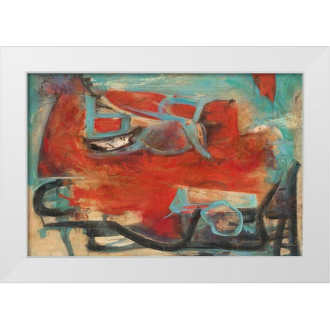 Inspiracion White Modern Wood Framed Art Print by Villarreal Villarreal, Gabriela
