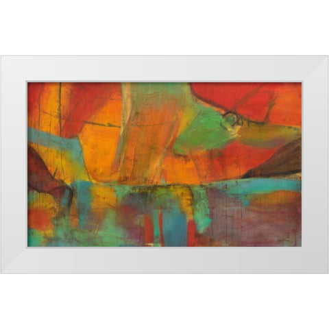 Abstracta 2 White Modern Wood Framed Art Print by Villarreal