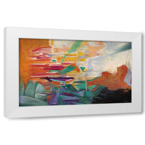 Virtudes White Modern Wood Framed Art Print by Villareal Villareal, Gabriella