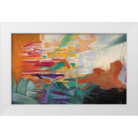 Virtudes White Modern Wood Framed Art Print by Villareal Villareal, Gabriella