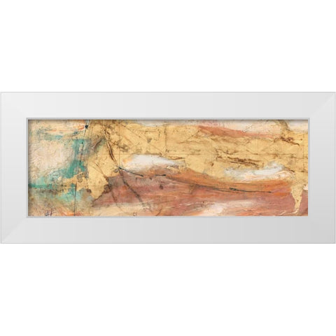 Land, Water, Sky Panel 1 White Modern Wood Framed Art Print by Villarreal Villarreal, Gabriela