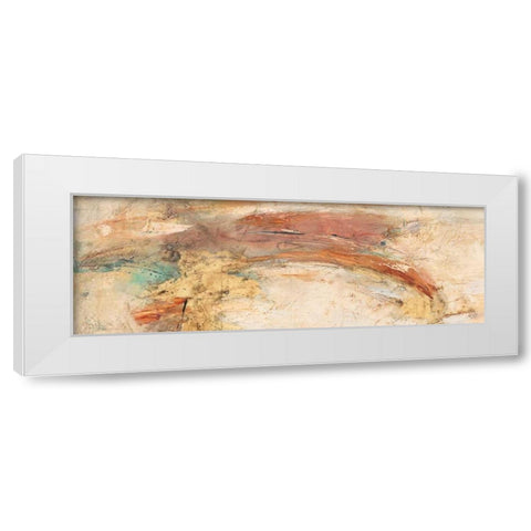 Land, Water, Sky Panel 2 White Modern Wood Framed Art Print by Villarreal Villarreal, Gabriela