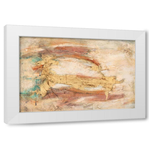 Land, Water, Sky White Modern Wood Framed Art Print by Villarreal Villarreal, Gabriela