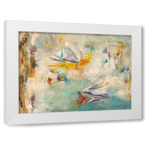 Carnivale White Modern Wood Framed Art Print by Villarreal Villarreal, Gabriela