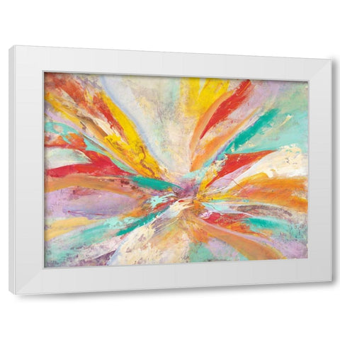 Pure Joy White Modern Wood Framed Art Print by Villarreal Villarreal, Gabriela