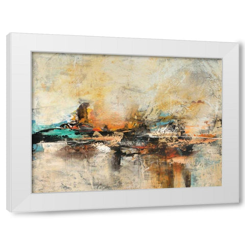Desconstructed 1 White Modern Wood Framed Art Print by Villarreal Villarreal, Gabriela