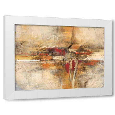 Cross Purpose White Modern Wood Framed Art Print by Villarreal Villarreal, Gabriela