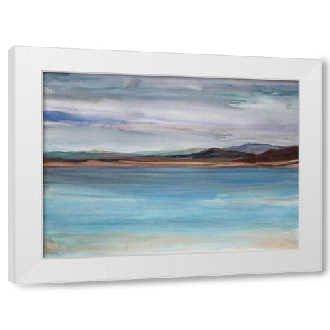 West Coast White Modern Wood Framed Art Print by Gold, Lora