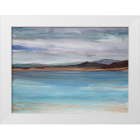 West Coast White Modern Wood Framed Art Print by Gold, Lora