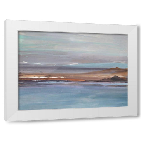 Sea to Sky 1 White Modern Wood Framed Art Print by Gold, Lora