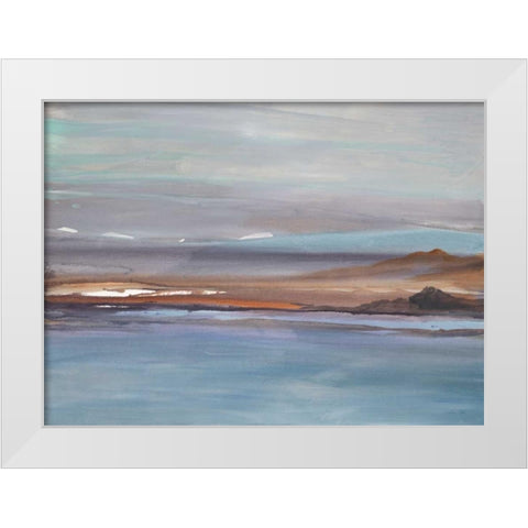 Sea to Sky 1 White Modern Wood Framed Art Print by Gold, Lora