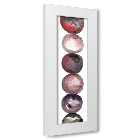 Circular Waters 2 White Modern Wood Framed Art Print by Gold, Lora