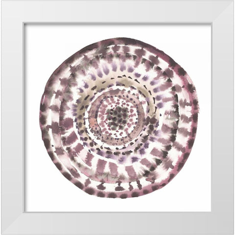 Global Mandala 1 White Modern Wood Framed Art Print by Gold, Lora