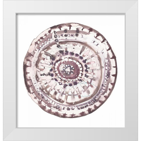 Global Mandala 2 White Modern Wood Framed Art Print by Gold, Lora