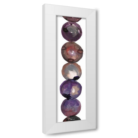 Circular Waters 1 White Modern Wood Framed Art Print by Gold, Lora