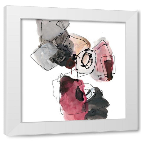 Gestural Geometrics 2 White Modern Wood Framed Art Print by Gold, Lora