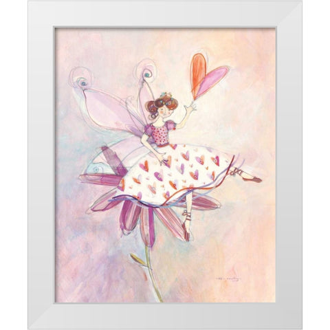 Bridget Blossom White Modern Wood Framed Art Print by Rawlings, Robin