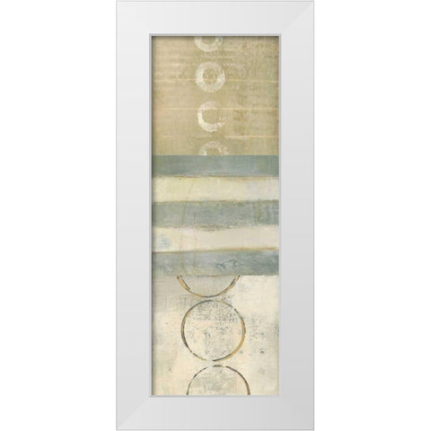 Shape Shifting 1 White Modern Wood Framed Art Print by Becher, Donna