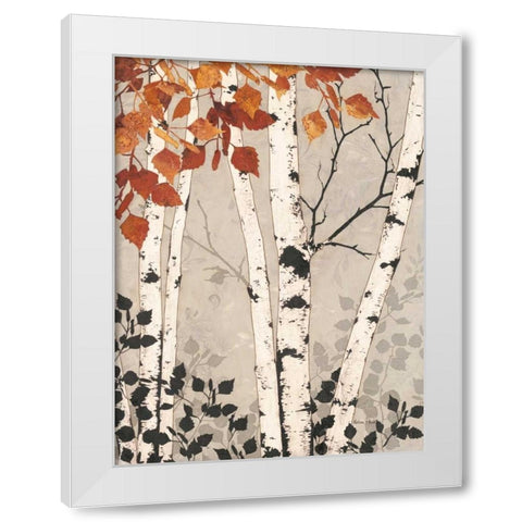 Birch Tapestry  White Modern Wood Framed Art Print by Pluch, Melissa