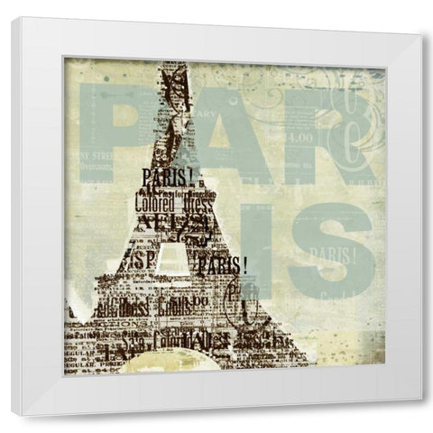 Trendy Paris White Modern Wood Framed Art Print by Pluch, Melissa