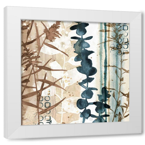 Watermark Foliage White Modern Wood Framed Art Print by Pluch, Melissa