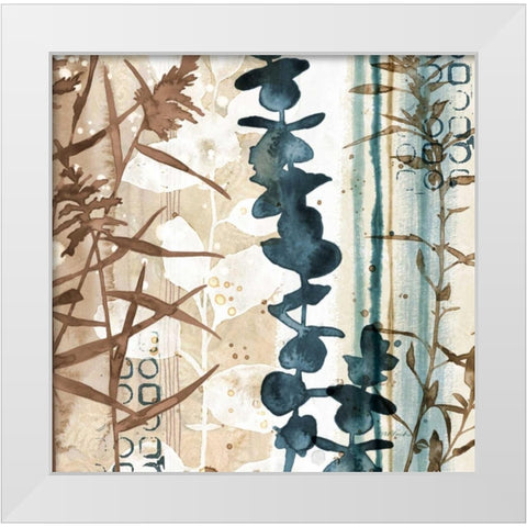 Watermark Foliage White Modern Wood Framed Art Print by Pluch, Melissa