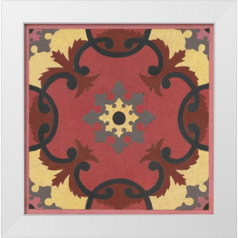 Global Scroll  White Modern Wood Framed Art Print by Smith, Hope