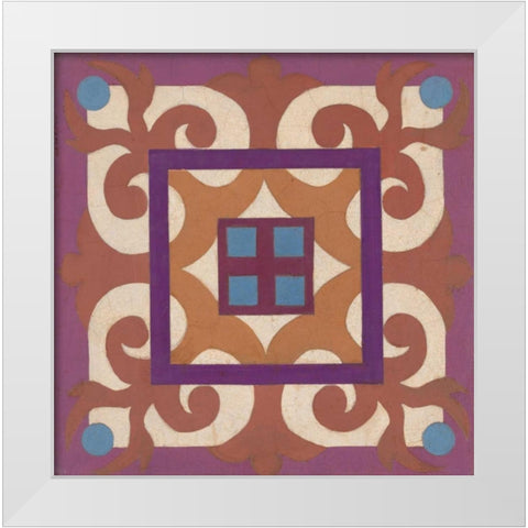 Global Square White Modern Wood Framed Art Print by Smith, Hope