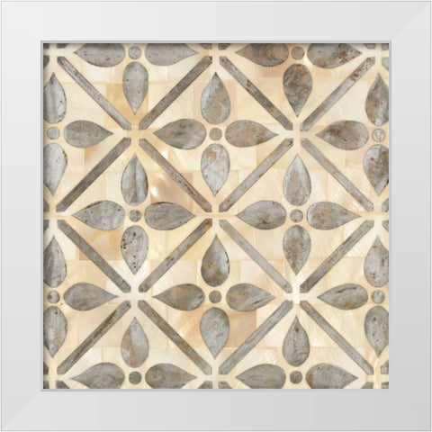 NATURAL MOROCCAN TILE 1 White Modern Wood Framed Art Print by Smith, Hope