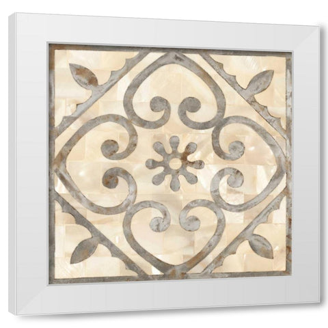 NATURAL MOROCCAN TILE 2 White Modern Wood Framed Art Print by Smith, Hope