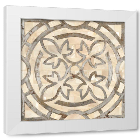 NATURAL MOROCCAN TILE 3 White Modern Wood Framed Art Print by Smith, Hope