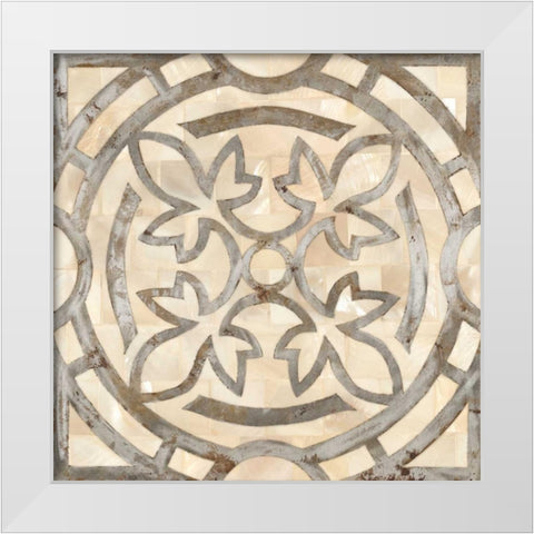 NATURAL MOROCCAN TILE 3 White Modern Wood Framed Art Print by Smith, Hope