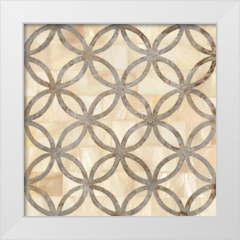 NATURAL MOROCCAN TILE 4 White Modern Wood Framed Art Print by Smith, Hope