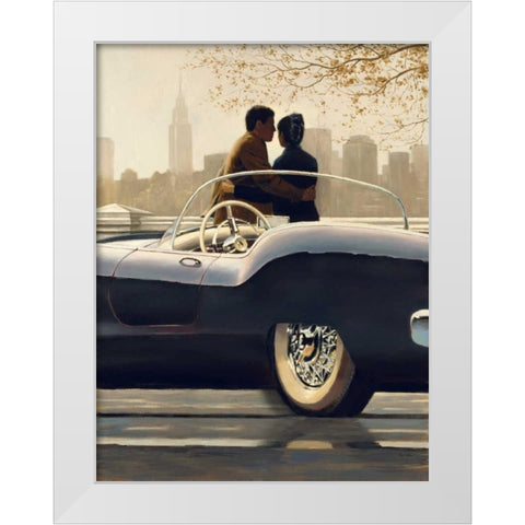 Urban Getaway White Modern Wood Framed Art Print by Sullivan, Myles