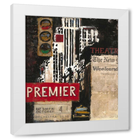 Theater Premier White Modern Wood Framed Art Print by Sullivan, Myles