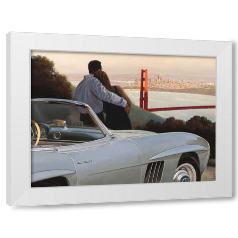 Nostalgic View White Modern Wood Framed Art Print by Sullivan, Miles