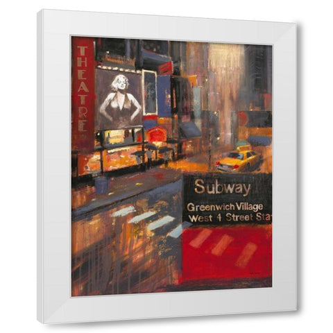 Urban Bombshell White Modern Wood Framed Art Print by Sullivan, Myles