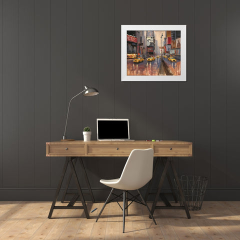 Urban Lady White Modern Wood Framed Art Print by Sullivan, Myles