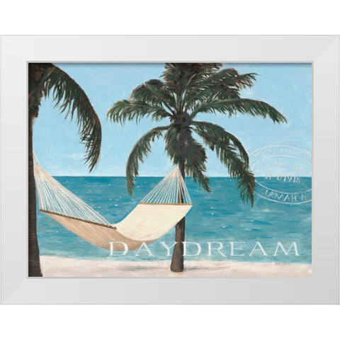 Escape and Daydream White Modern Wood Framed Art Print by Sullivan, Myles