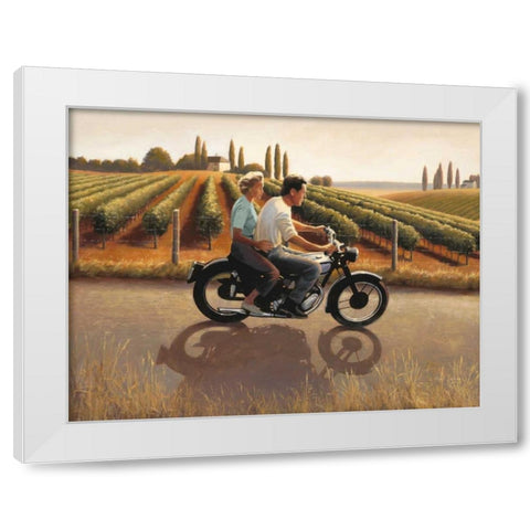 Tuscan Smapshot White Modern Wood Framed Art Print by Sullivan, Myles