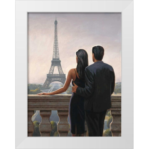 Big City Rendezvous White Modern Wood Framed Art Print by Sullivan, Myles
