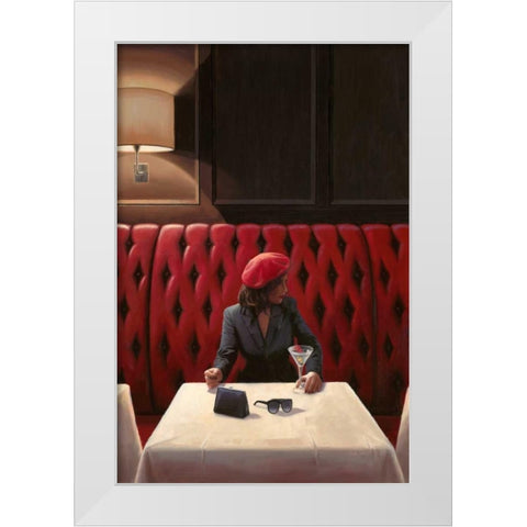 A Chance Encounter 1 White Modern Wood Framed Art Print by Sullivan, Myles