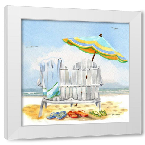 Our Favourite Chairs White Modern Wood Framed Art Print by Escobedo, Mary
