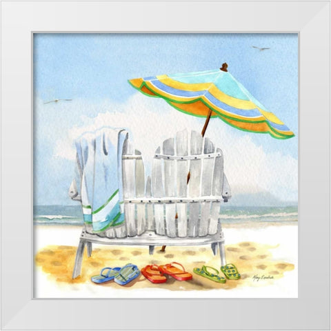 Our Favourite Chairs White Modern Wood Framed Art Print by Escobedo, Mary