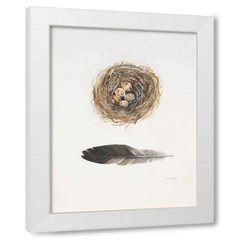 Field Study Nest White Modern Wood Framed Art Print by Gottschlag, Jurgen