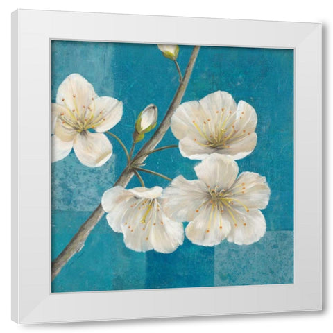 Blossom Bough                            White Modern Wood Framed Art Print by Gottschlag, Jurgen
