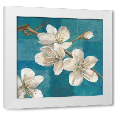 Blossom Branch                           White Modern Wood Framed Art Print by Gottschlag, Jurgen