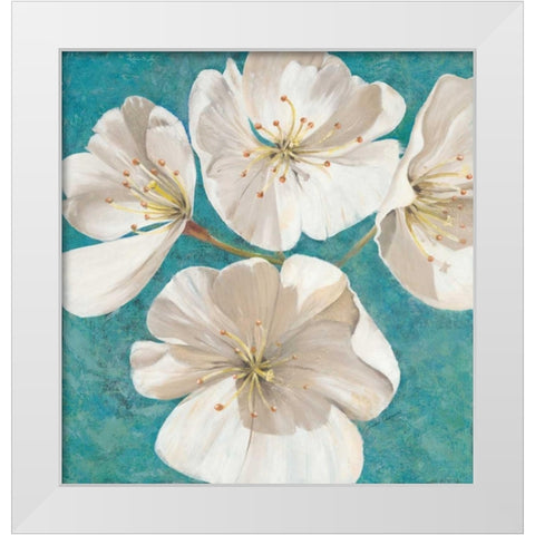 Blossom Beauty                       White Modern Wood Framed Art Print by Gottschlag, Jurgen