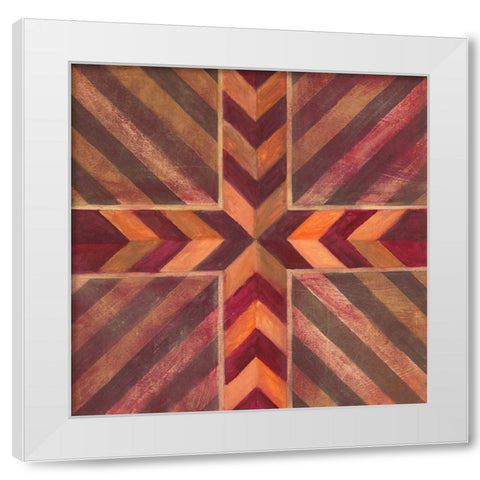 Southwestern Mark 1  White Modern Wood Framed Art Print by Ioco, Filippo