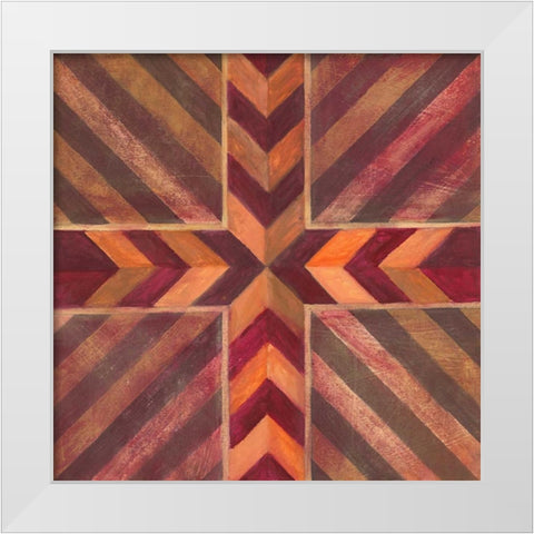 Southwestern Mark 1  White Modern Wood Framed Art Print by Ioco, Filippo